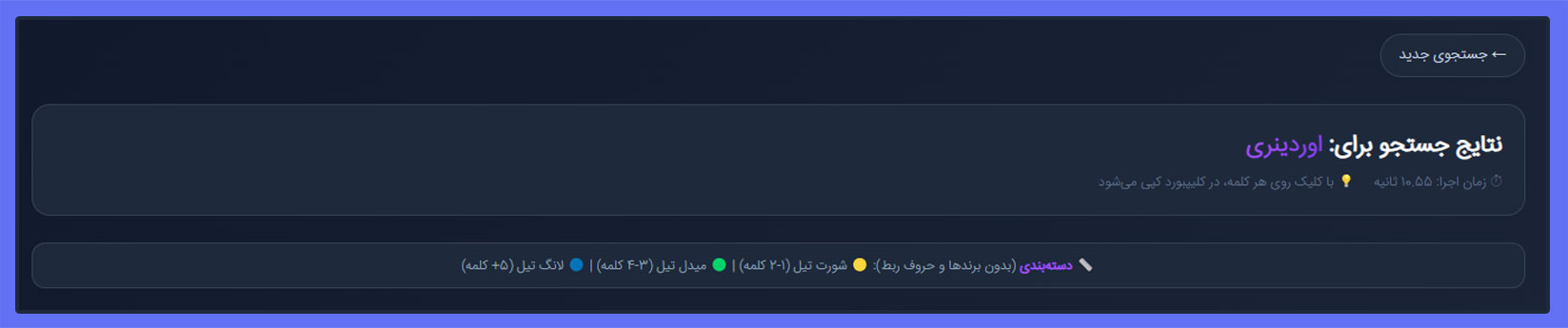 ۱. هدر نتایج