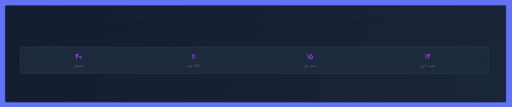 ۵. آمار کلی